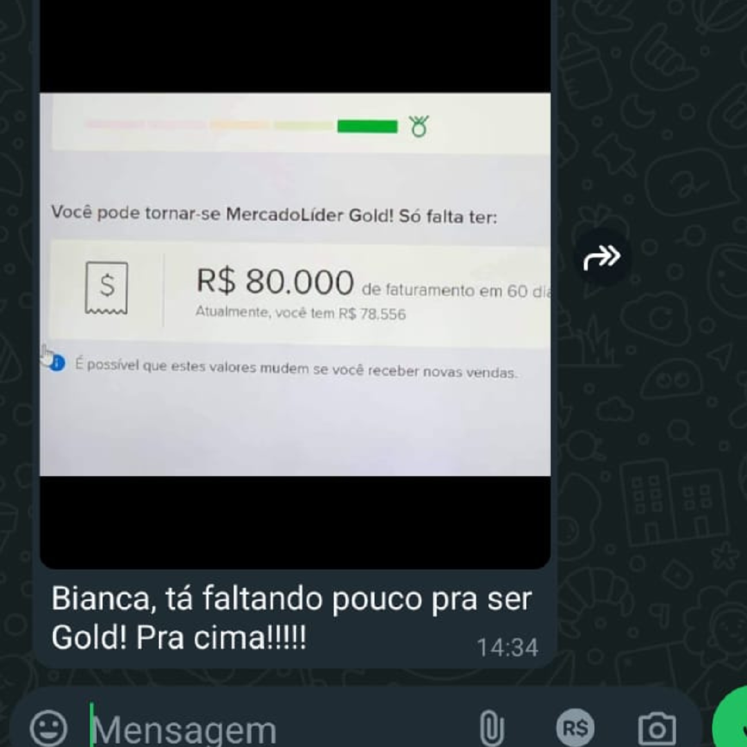 Print de faturamento Shopee/ML